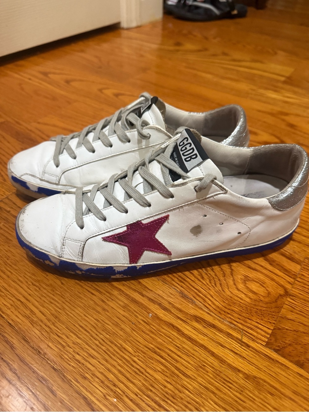 Golden Goose Superstar White Leather Sneakers Women’s Size 41
